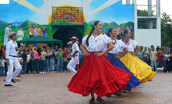 dancers at festival in perquin