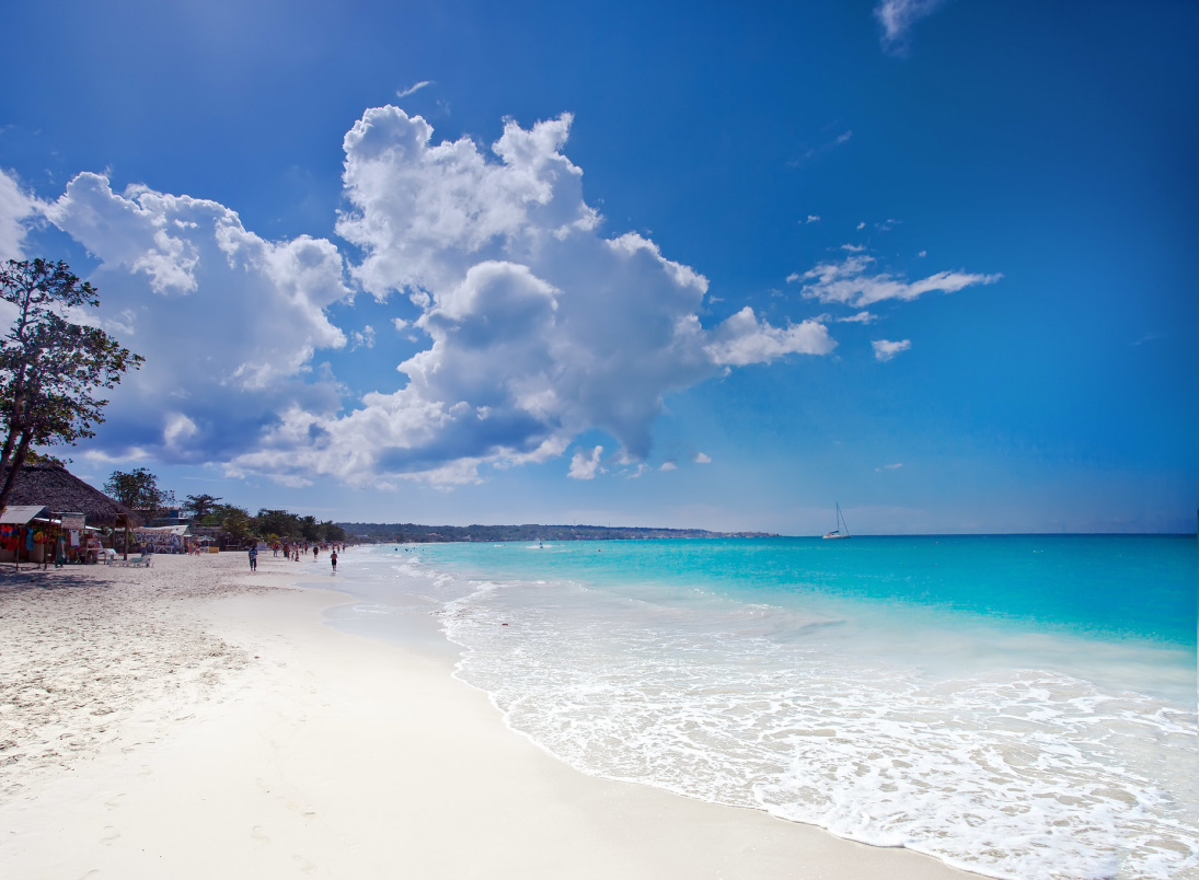 Seven Mile Beach in Jamaica