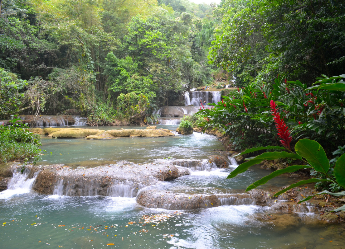 YS Falls in Jamaica