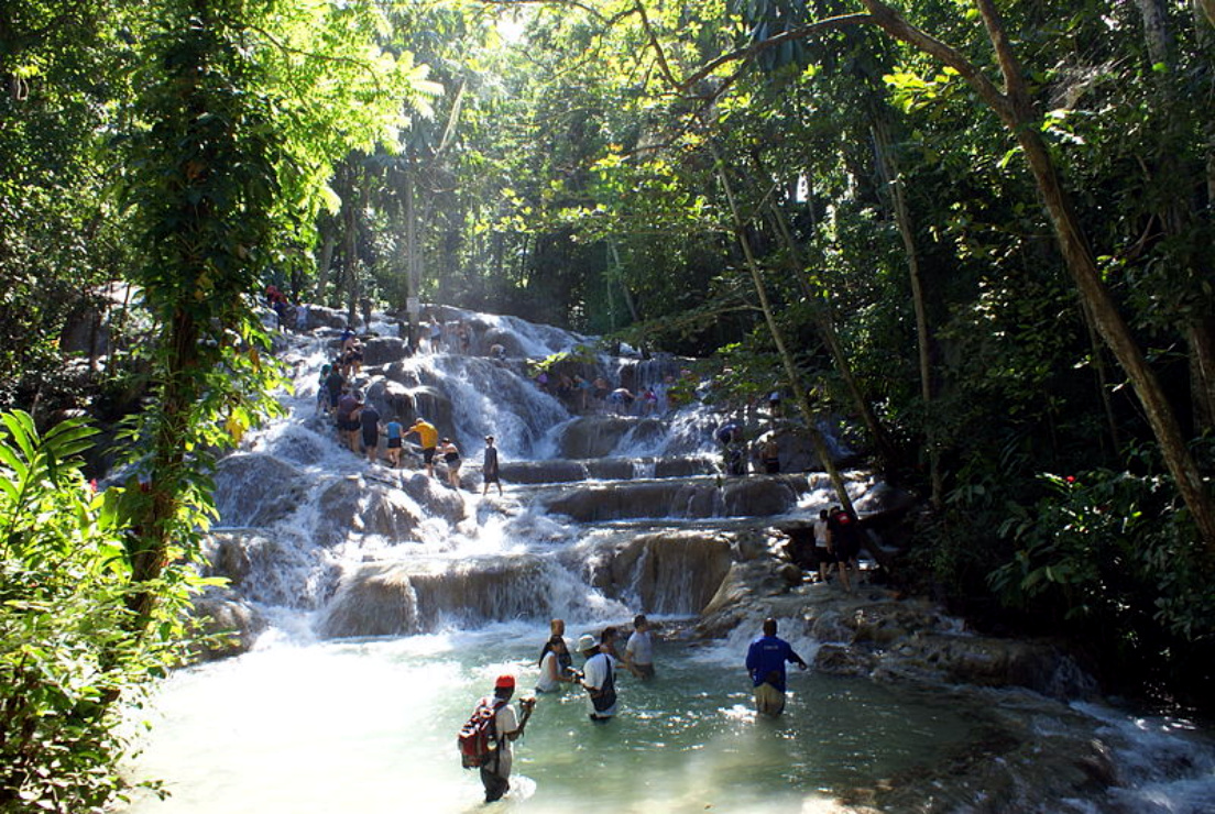 Dunn's River Falls in Jamaica