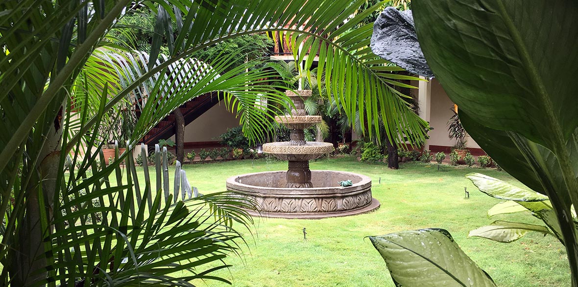 Garden at Hotel Austria in Leon Nicaragua