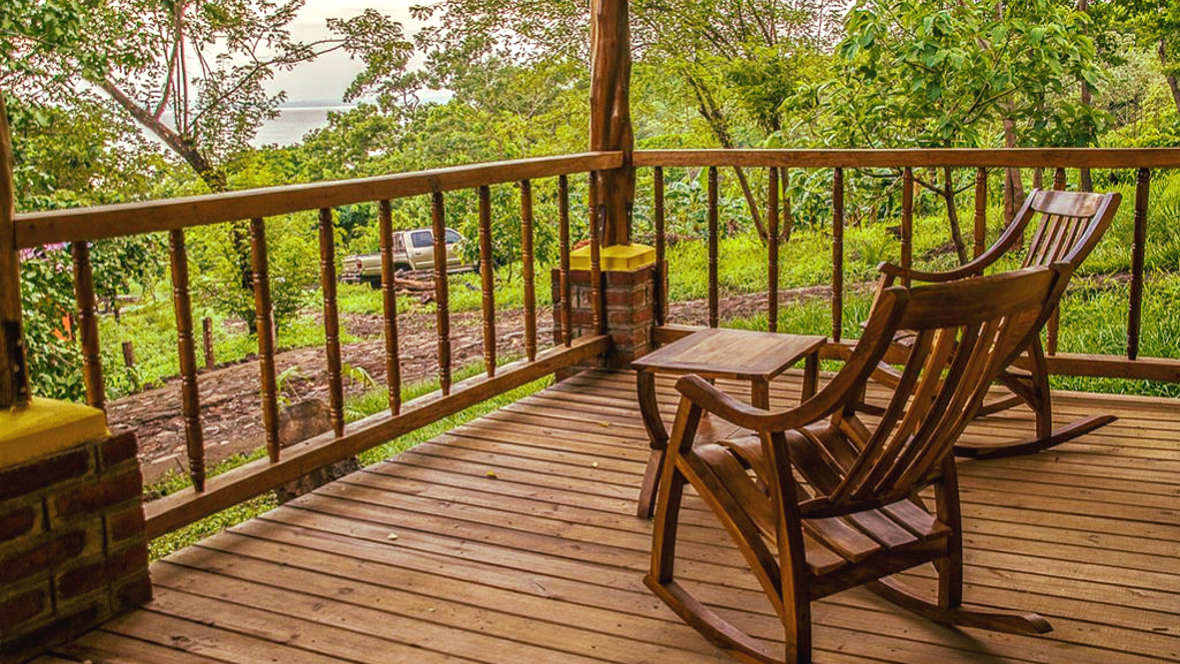 cabin porch at Hotel Congos Resort