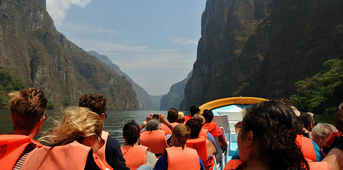 boat in Sumidero Canyon